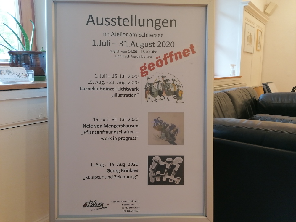 Künstlertrio Ausstellungsplakat