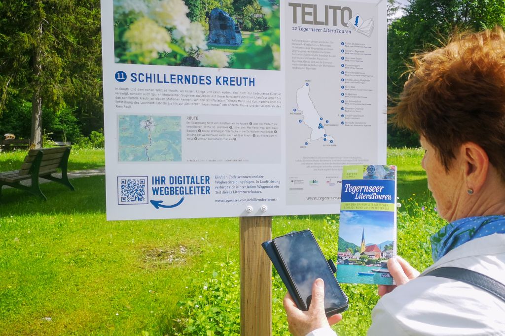 Tegernseer LiteraTouren digital mit dem Smartphone oder mit dem Mini vom Volk Verlag