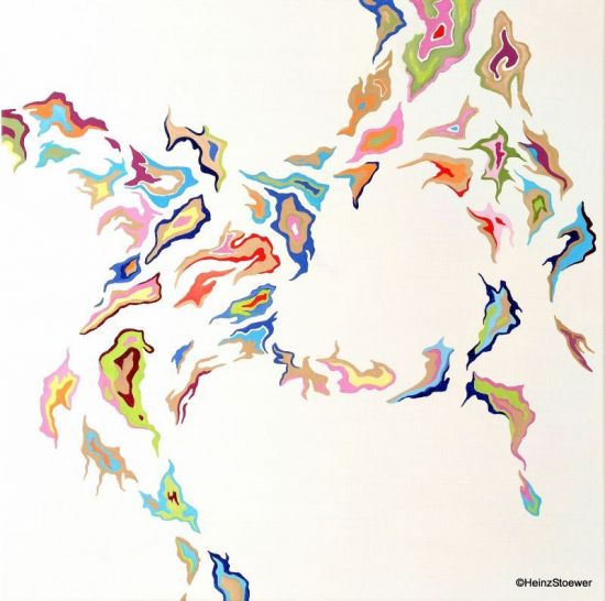 Heinz Stoewer multi-colored spots