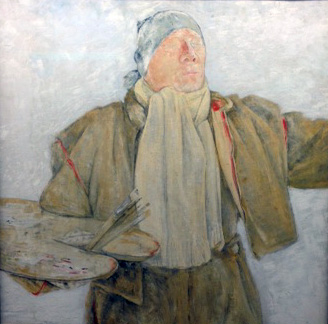 Olaf Gulbransson Selbstporträt, 17 Grad unter Null 