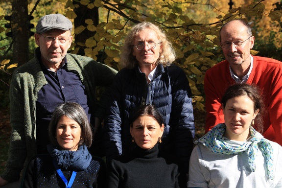 Bergfilmfestival Die Jury: Vorn: Ingrid Runggaldier, Lisa Röösli, Karla Braun-Elwert, hinten: Dr. Peter-Hugo Scholz, Adi Stocker und Festivalsdirektor Michael Pause (v.l.). 