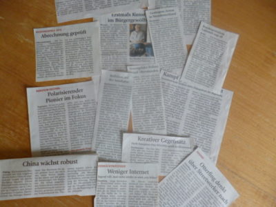 Im Schreibseminar lernt man auch eine Nachricht zu verfassen