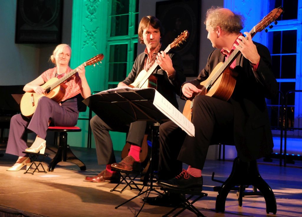 Machado Quartett - Fein abgestimmtes Spiel: Stefanie Kobras, Bernhard Prüflinger und Perry Schack (v.l.)