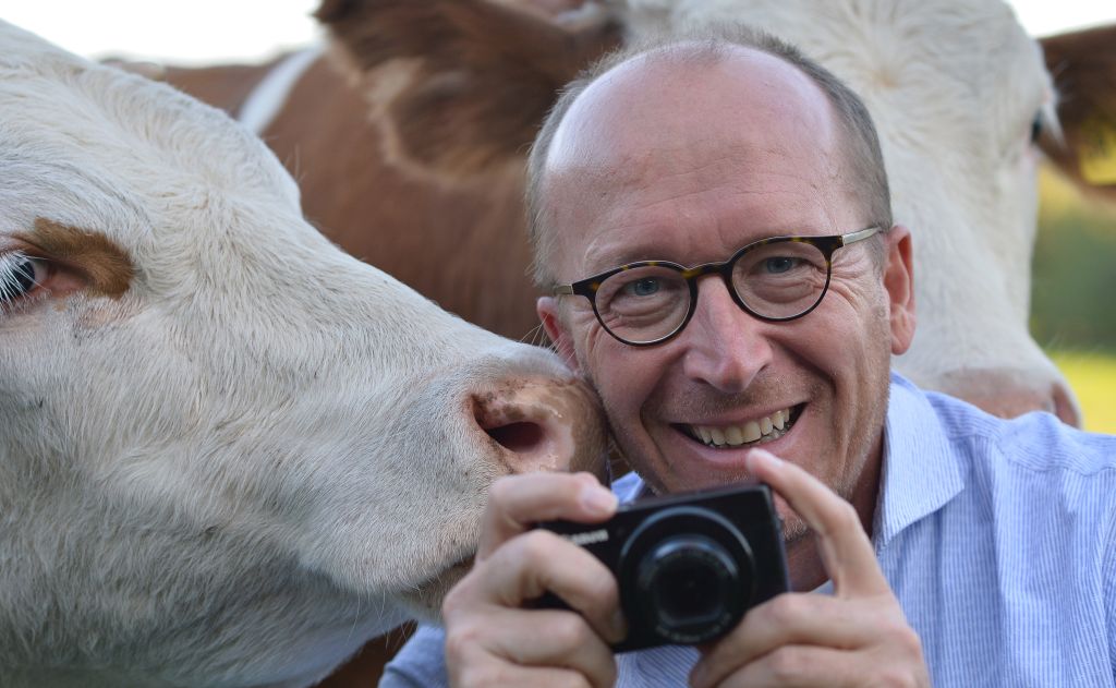 Der Fotograf Thomas Plettenberg mit seinem Lieblingsmotiv.