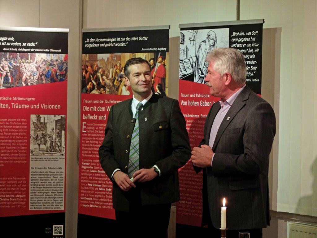 Haushams Bürgermeister Jens Zangenfeind und Hubert Lacrouts.