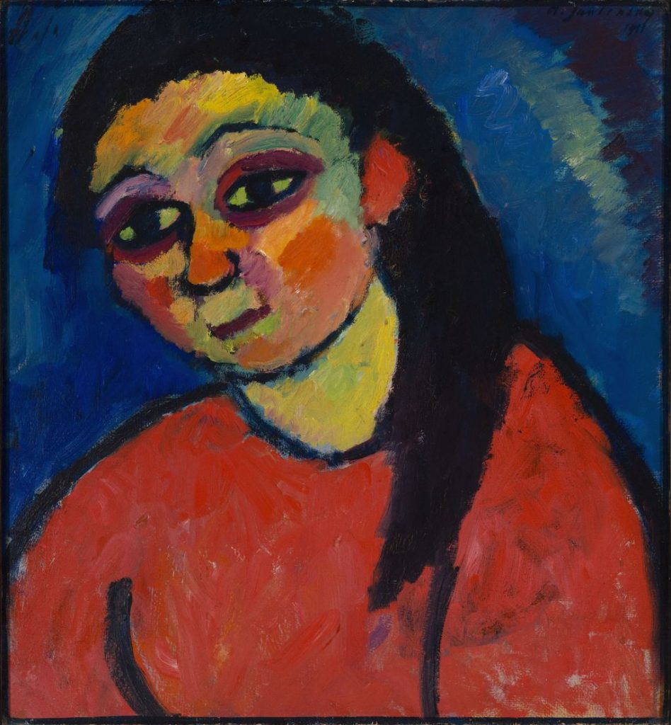 Franz Marc Museum in Kochel - Alexej von Jawlensky: Frau mit roter Bluse.