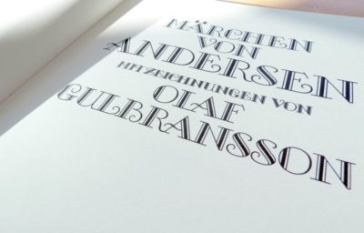 aus dem Buch „Märchen von Andersen“ mit Zeichnungen von Olaf Gulbransson
