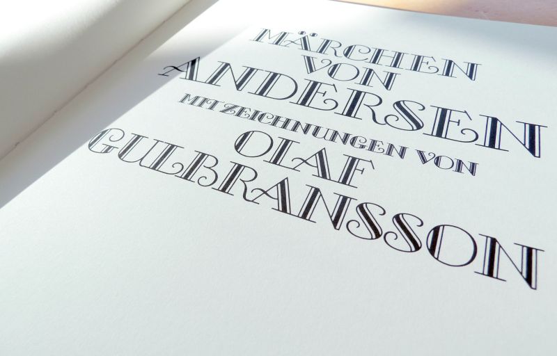 aus dem Buch „Märchen von Andersen“ mit Zeichnungen von Olaf Gulbransson