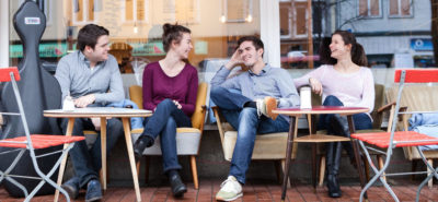 Aris Quartett: Anna Katharina Wildermuth,Violine, Noémi Zipperling,Violine, Caspar Vinzens, Viola und Lukas Sieber ,Violoncello