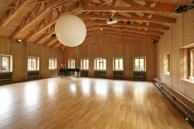 Naturhotel Tannerhof Bayrischzell - der Saal mit besonderer Akustik