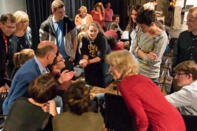 Juryarbeit: Das Publikum diskutierte und entschied in Gruppen