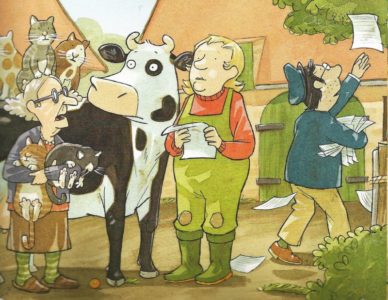 Ausschnitt aus dem Kinderbuch „Lieselotte und der verschwundene Apfelkuchen“, Repro: IW