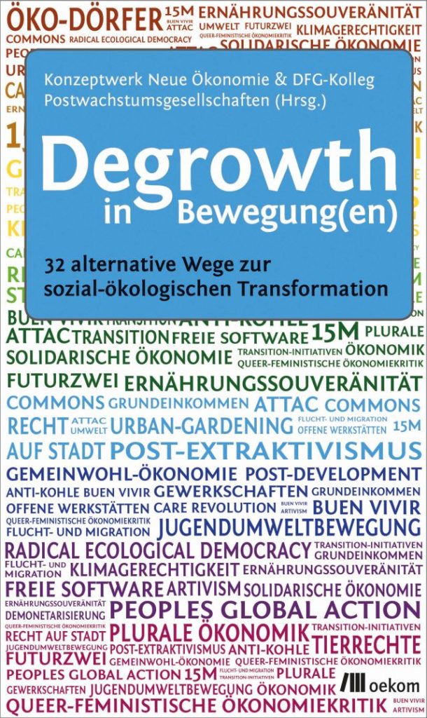 Titel Degrowth in Bewegungen