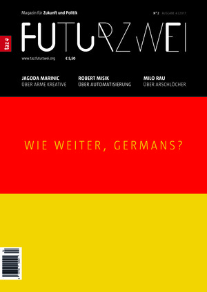 Titelblatt 2. Ausgabe „Wie weiter, Germans?“