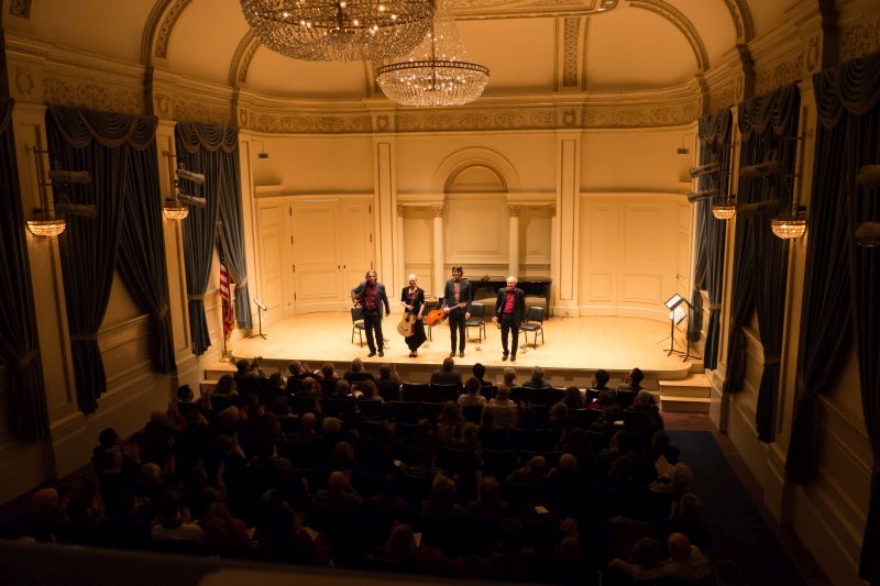 Machado Quartett beim Konzert in der Carnegie Hall in New York. 