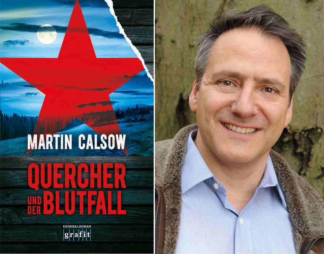 Martin Calsow und sein neues Buch "Quercher und die Blutfall". Foto: KN