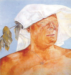 Olaf Gulbransson Selbstbildnis - ohne detaillierte Augenpartie