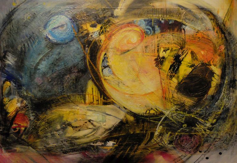 Hilge Dennewitz: Nach Musik von G. Holst (die Planeten) - Ausstellung Gruppe Delta