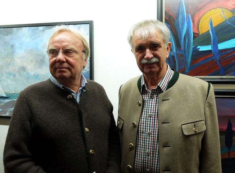 Kurt Gmeineder (rechts) und Laudator Hans Weidinger. 