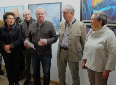 Kurt Gmeineder während der Vernissage
