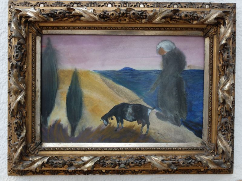 Kurt Gmeineser: Ziegenbild wählte Herbert Beck für die Tegernseer Kunstausstellung