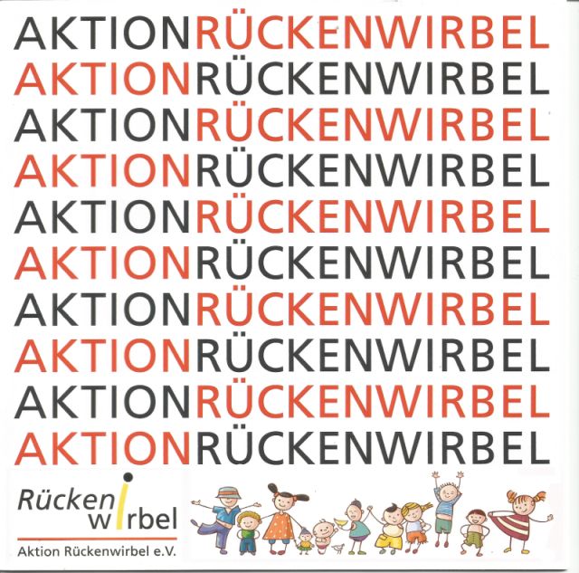 Broschüre Aktion Rückenwirbel e.V. für Prävention in den Schulen.