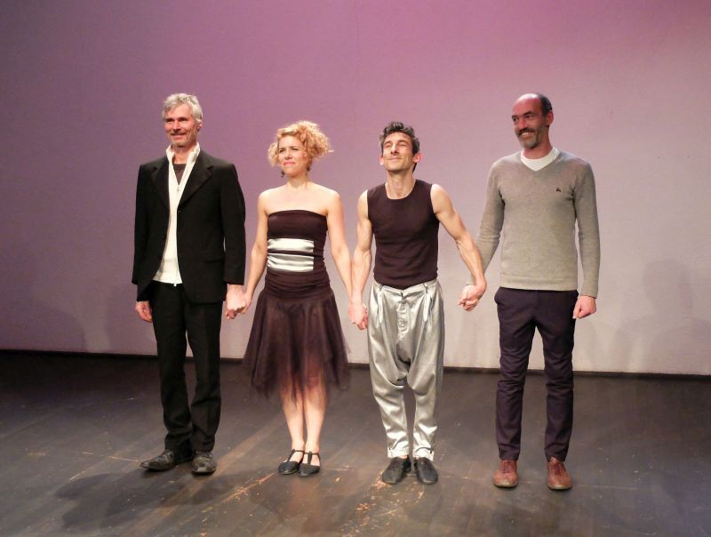 Andreas Schantz, Bertram Wolter als Esel:com und Ana Vrbaški und Marko Dinjaški alias Alice in Wonder-Band