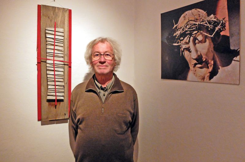 Künstler Peter Remmling aus Bad Tölz - ein "christlicher Zen-Buddhist" Ausstellung "Das Antlitz Christi"