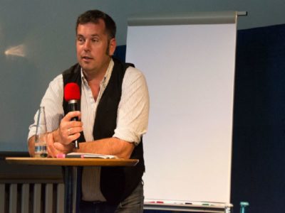 Biobauer und Spurwechsler Markus Bogner als Impulsreferent beim Spurwechsel Tag