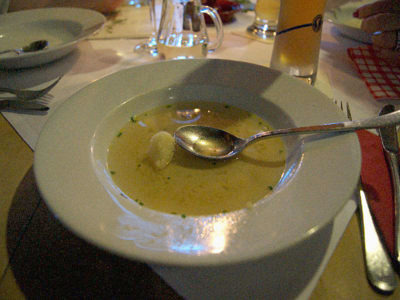 Griessnockerlsuppe Kulinarische Filmtage Bad Feilnbach