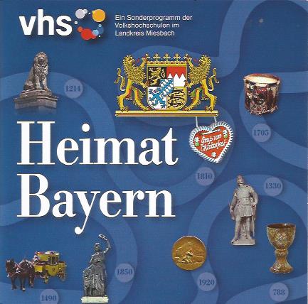 Programmheft VHS Verabstaltungen im Bayernjahr Bayern Fotos