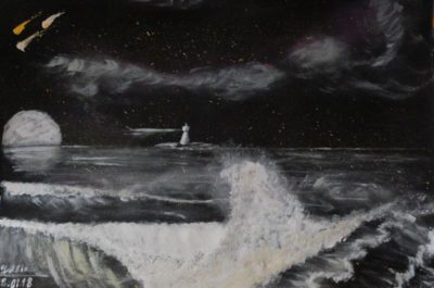 Yasin Rezaie. Leuchtturm und Meer