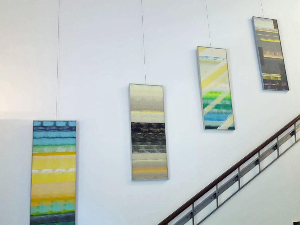 Ausstellung im Waitzinger Keller - großzügig im Treppenhaus
