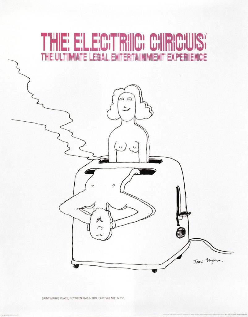 Tomi Ungerer - Werbeposter für The Electric Circus