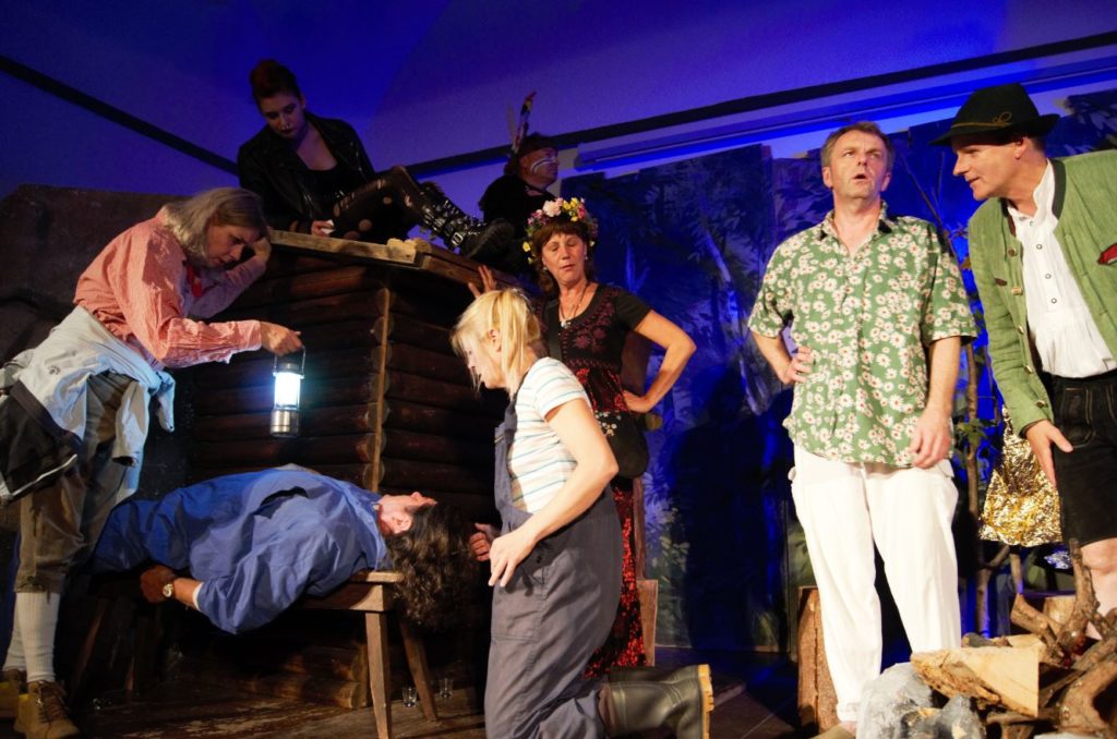 „Das freche Volkstheater“ in Aktion. 