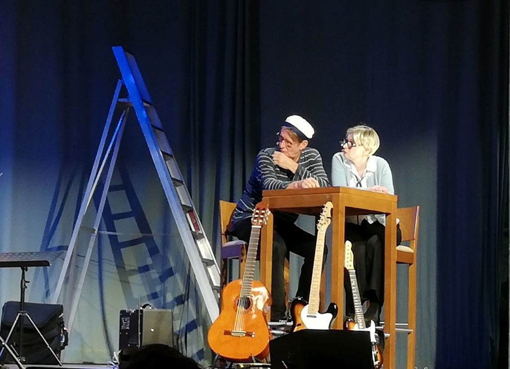 die Lacher auf ihrer Seite: Andreas Rebers und Barbara de Roy. Foto: Karin Sommer