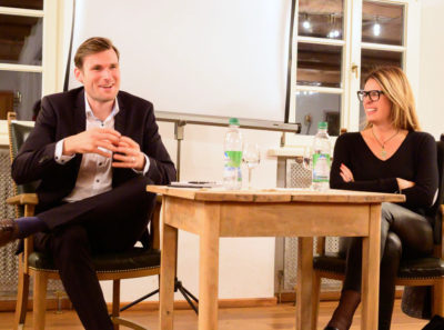 Journalismus und Wahrheit beim 3. Warngauer Dialog Julian von Löwis und Sonja Scheider