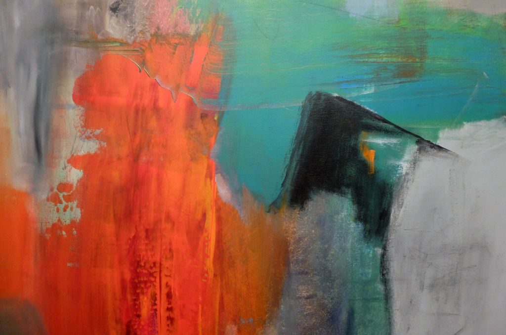 Abstrakt am Tegernsee: Acryl auf Leinwand, Ohne Titel, Ausschnitt - Gerlinde Belz-Küpper