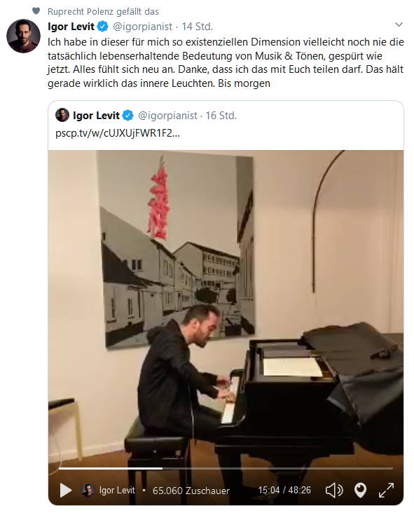 Kultur geht online Igor Levit