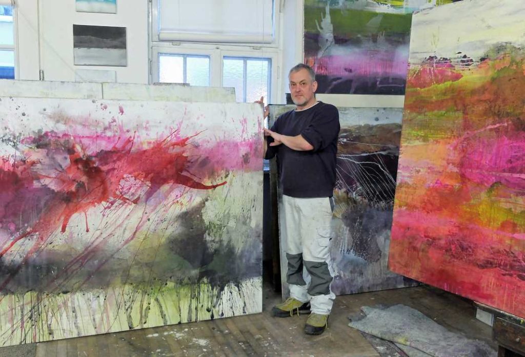 Jürgen Welker im Atelier _ (c)IW