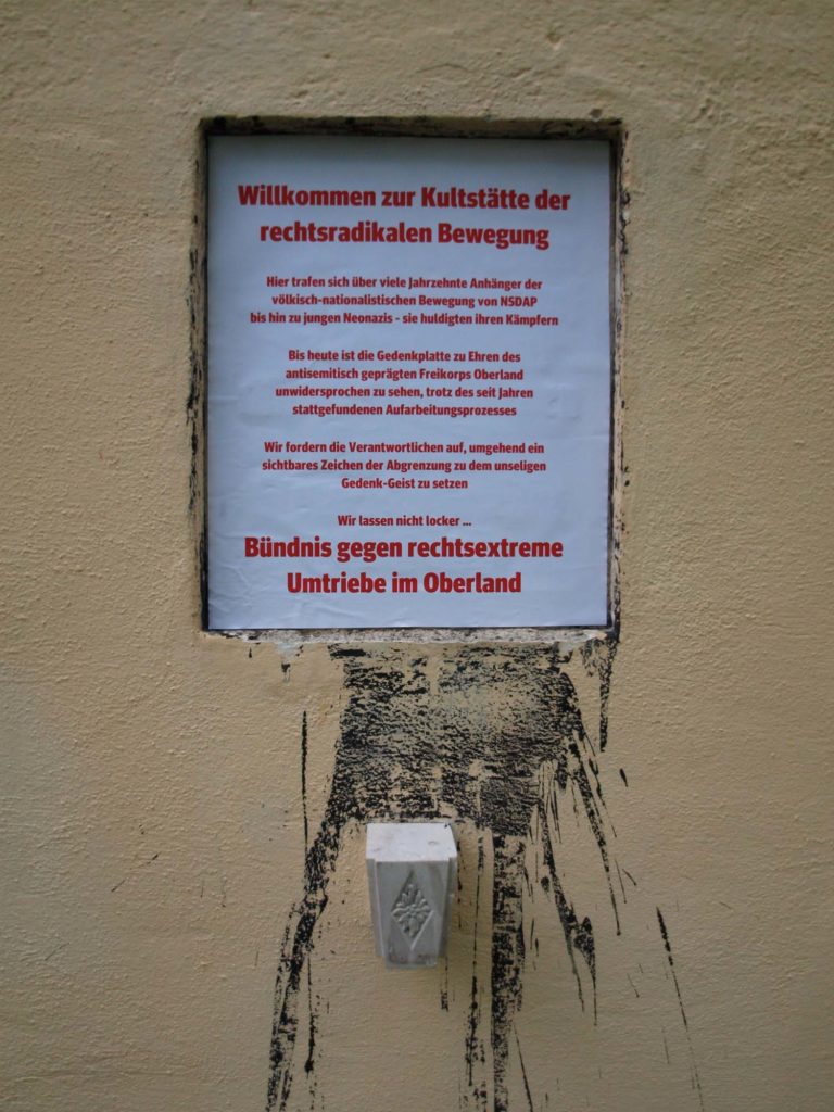 Kunstaktion gegen Rechtsextremismus