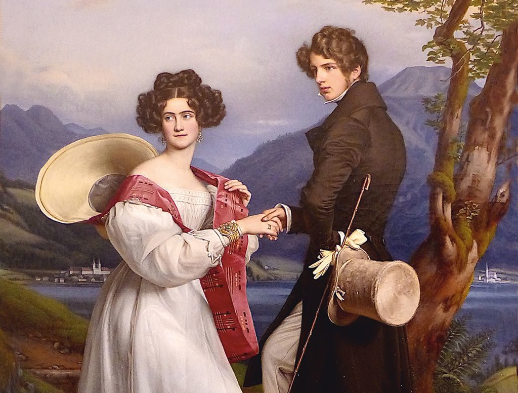 Verlobungsbild Herzog Max und Ludovica