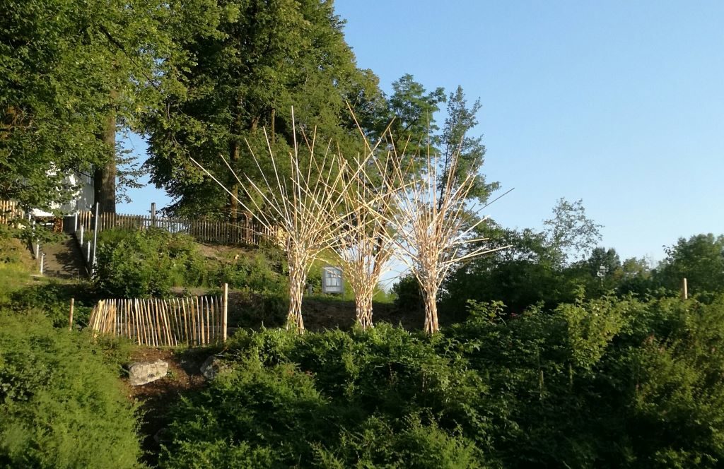Die temporäre Installation aus der Ferne