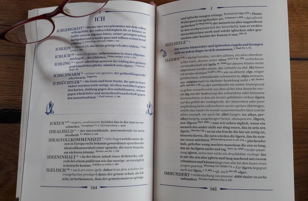 Seite aus dem Grimmschen Wörterbuch