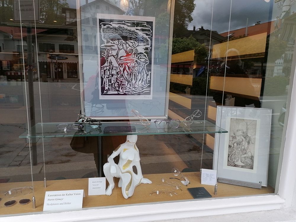 Kunst im schaufenster in Miesbach