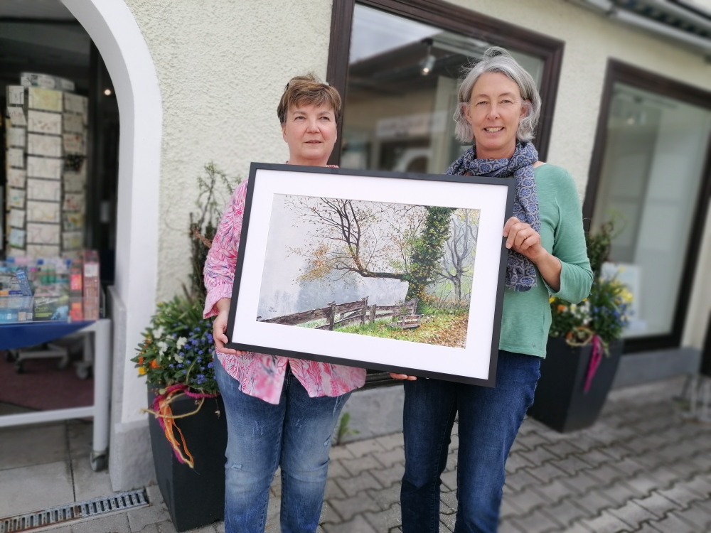 Kunst im Schaufenster in Miesbach