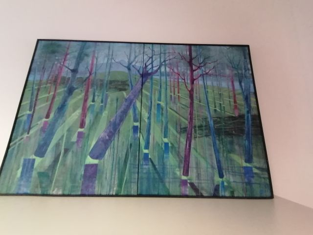 Landschaft Blumen Schriftt