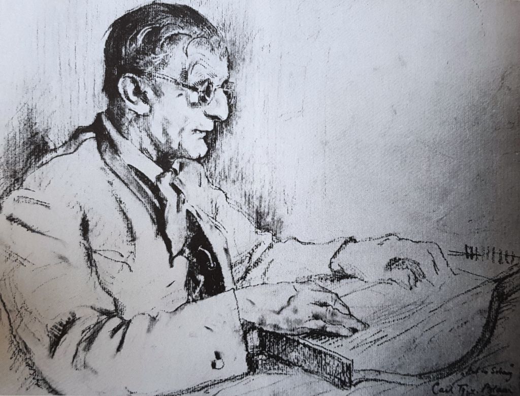 Kiem Pauli, Handzeichnung von Carl Theodor von Blaas, 1950
