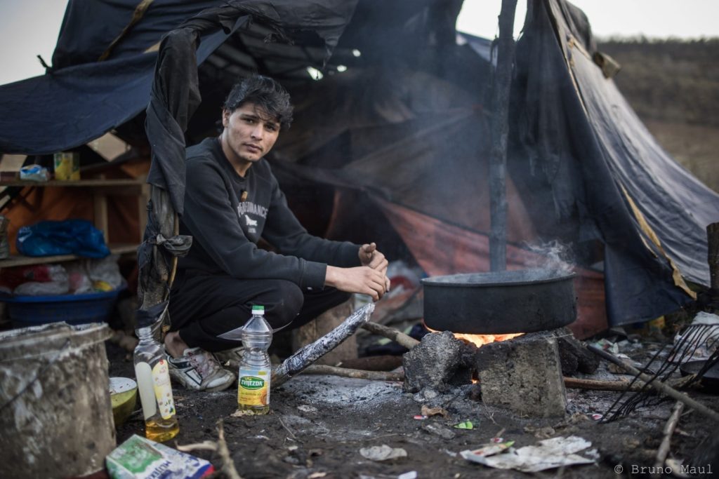 Die Geflüchteten hausen im "Dschungel" im Niemandsland an der Grenze zwischen Bosnien und Kroatien