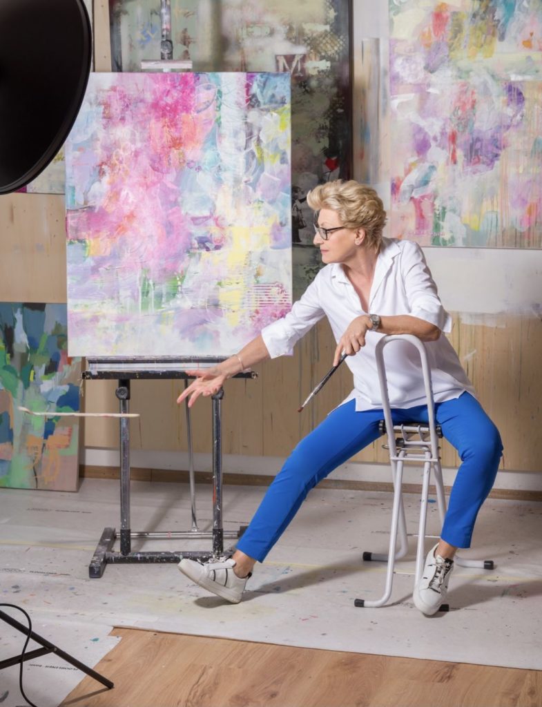 Gerlinde Belz-Küpper im Atelier